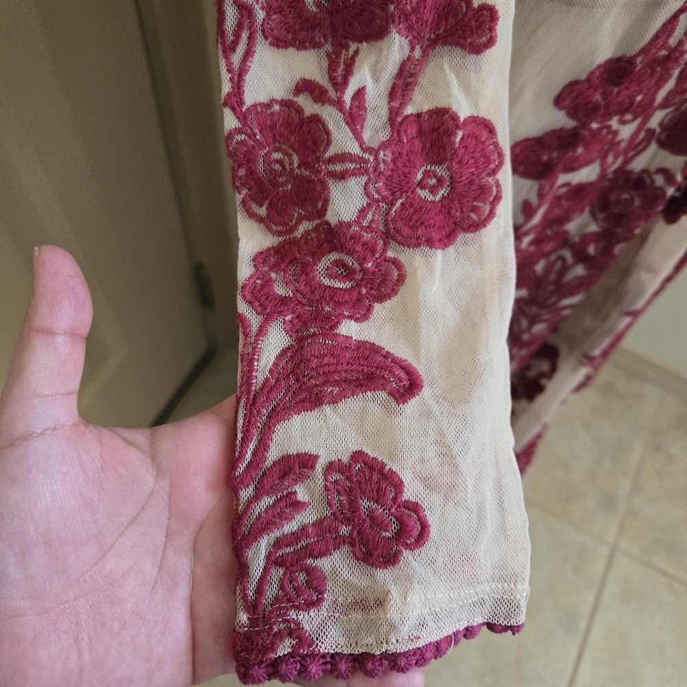 For Love and Lemons Temecula Maxi Dress in Wine M - Picture 6 of 10